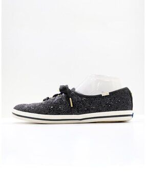 Keds x Kate Spade Champion Black Sequin Low Top Sneakers - 10